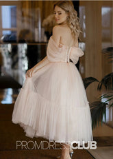 Sherry |Pink Long Prom Dresses With A Line Sweetheart Tulle - Price #price_variant_lowest# - Pink - PromDressClub